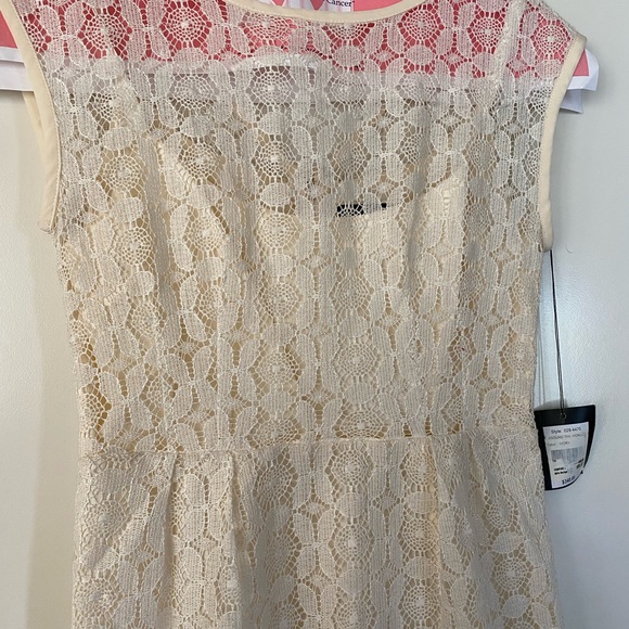 Nanette Lepore Lace Ivory Dress Size 10 - Picture 4 of 6